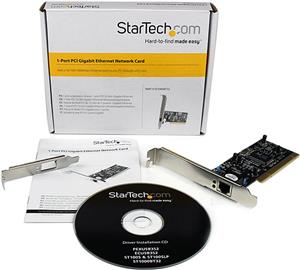 StarTech.com 1 Port PCI 10/100/1000 32 Bit Gigabit Ethernet Network Adapter Card (ST1000BT32) - network adapter