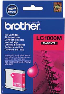 Brother LC1000M - magenta - original - ink cartridge