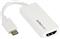 StarTech.com USB C to HDMI Adapter - 4K 30Hz - USB 3.1 Type-C to HDMI Adapter - USB-C to HDMI Dongle - Monitor Adapter - White (CDP2HDW) - external video adapter - white