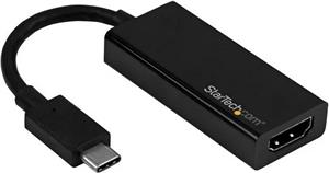 StarTech.com USB C to HDMI Adapter - 4K 60Hz - Thunderbolt 3 Compatible - USB-C Adapter - USB Type C to HDMI Dongle Converter (CDP2HD4K60) - external video adapter - black