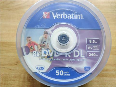 Verbatim - DVD+R DL x 50 - 8.5 GB - storage media