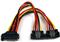 StarTech.com 6in Latching SATA Power Y Splitter Cable Adapte