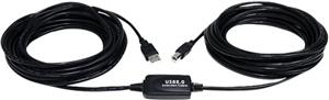 9 m / 30 ft Active USB A to B Cable - M/M - Black USB 2.0 A to B Cord - Printer Cable - Extension USB Cable (USB2HAB30AC) - USB cable - 9.15 m