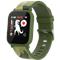 Teenager smart watch, 1.3 inches IPS full touch screen, green plastic body, IP68 waterproof, BT5.0, multi-sport mode, built-in kids game, compatibility with iOS and android, 155mAh battery, Host: D42x