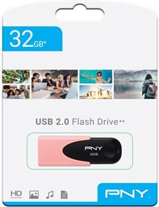 USB stick PNY Attaché 4 Pastel, 32GB, USB2.0, rozi