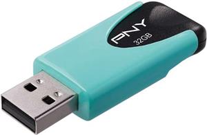 USB stick PNY Attaché 4 Pastel, 32GB, USB2.0, tirkizni
