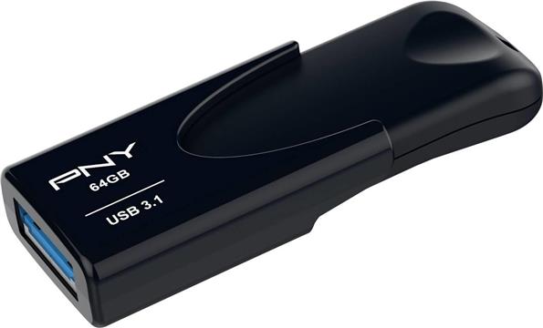 USB stick PNY Attaché 4, 64GB, USB3.1, crni