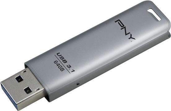 USB stick PNY Elite Steel, 64GB, USB3.1, metalni