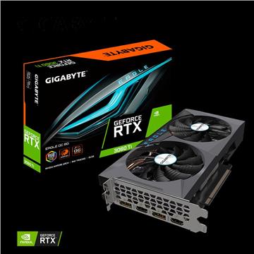 GIGABYTE GeForce RTX 3060 Ti EAGLE OC 8G graphics card, 8GB GDDR6, PCI-E 4.0