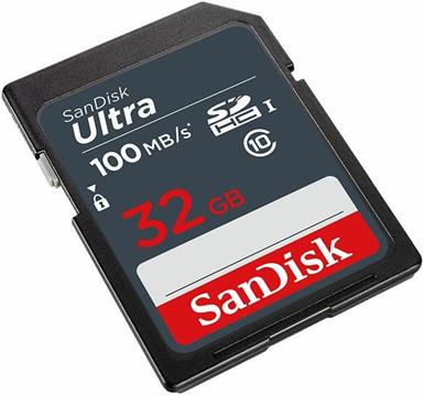 Memorijska kartica SANDISK, SDHC Ultra, 32 GB, SDSDUNR-032G-GN3IN, 100MB/s