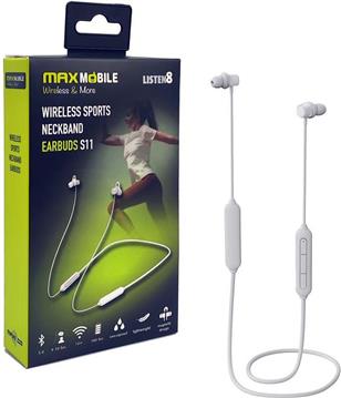 MAXMOBILE SLUŠALICE BLUETOOTH S11 STEREO bijela