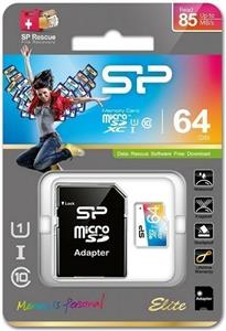 SP MEMORIJSKA KARTICA MicroSDXC Elite/Adapter 64GB CL10
