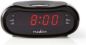 Radio budilica NEDIS LED Display, AM / FM, Snooze, crna