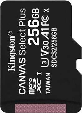 Kingston Canvas Select Plus - flash memory card - 256 GB - microSDXC UHS-I