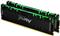 Kingston FURY Renegade 2x 8GB Kit DDR4-3600, DIMM 288pin, CL16, schwarz, RBG, KF436C16RBAK2/16