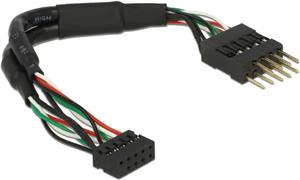 Kabel DELOCK, USB 2.0, USB 10 pin 2mm header na USB 10 pin 2,54mm header, 12 cm