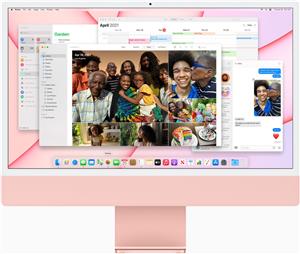 Apple iMac 61cm(24‘‘) M1 8-Core 512GB pink, MGPN3D/A