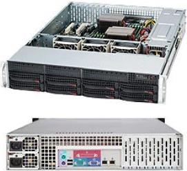 Supermicro SC825 TQC-R802LPB - rack-mountable - 2U - enhanced extended ATX