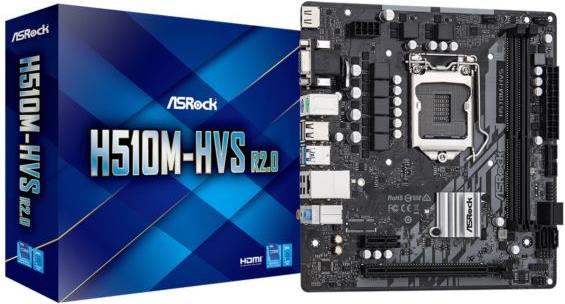 ASRock H510M-HVS R2.0 - motherboard - micro ATX - LGA1200 Socket - H510