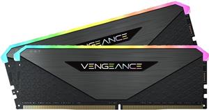 CORSAIR Vengeance RGB RT - DDR4 - kit - 16 GB: 2 x 8 GB - DIMM 288-pin - 3600 MHz / PC4-28800, CMN16GX4M2Z3600C18
