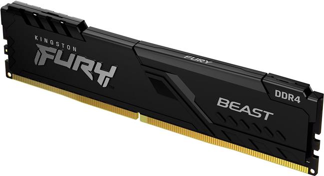 Kingston FURY Beast - DDR4 - module - 16 GB - DIMM 288-pin - 3600 MHz / PC4-28800, KF436C18BB/16