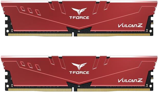 T-Force Vulcan Z - DDR4 - kit - 32 GB: 2 x 16 GB - DIMM 288-pin - 3200 MHz / PC4-25600, TLZRD432G3200HC16FDC01