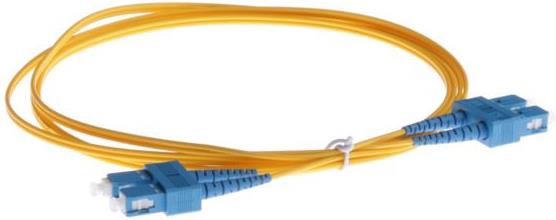 NFO Patch cord, SC UPC-SC UPC, Singlemode 9 125, G.657A2, Duplex, 1m