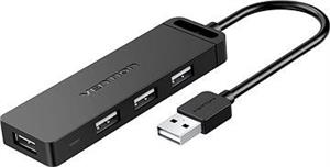 Vention USB 2.0 Hub 4-Port 0.15M Black