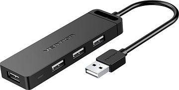 Vention USB 2.0 Hub 4-Port 0.15M Black