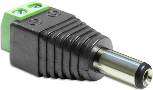 DeLOCK Adapter DC 2.1 x 5.5 mm male > Terminal Block - power adapter