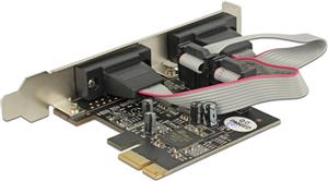 Delock PCI Express Card > 2 x Serial RS-232 - serial adapter - PCIe 2.0 - RS-232 x 2