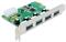 Delock PCI Express Card > 4 x external USB 3.0 - USB adapter - PCIe 2.0 - USB 3.0 x 4