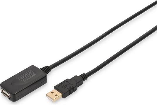 DIGITUS USB 2.0 Active Extension Cable - USB extender - USB, USB 2.0