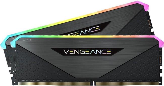 CORSAIR Vengeance RGB RT - DDR4 - kit - 32 GB: 2 x 16 GB - DIMM 288-pin - 3600 MHz / PC4-28800, CMN32GX4M2Z3600C18