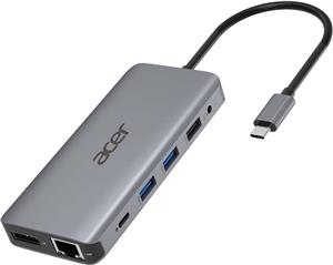 Acer 12-In-1 Type-C Adapter - docking station - USB-C - 2 x HDMI, DP - GigE