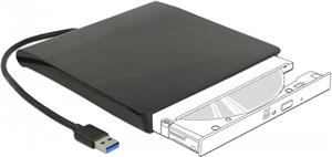 Delock 5.25 External Enclosure Slim SATA > USB 3.0 - storage enclosure - SATA - USB 3.0