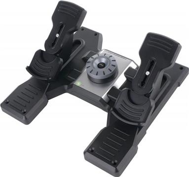 Logitech G Saitek Pro Flight Rudder Pedals Simulations-Pedale zur Rudersteuerung mit Zehenbremse