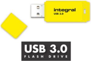 INTEGRAL NEON 16GB USB3.0 yellow memory stick