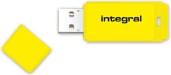 INTEGRAL NEON 8GB USB2.0 yellow memory stick