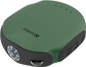Sandberg Survivor Powerbank 10000mAh portable battery with LED flashlight and compass