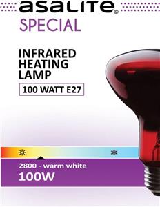 ASALITE IR lamp E27 G95 100W 2800K