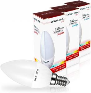 ASALITE LED bulb E14 6W 3000K 510lm