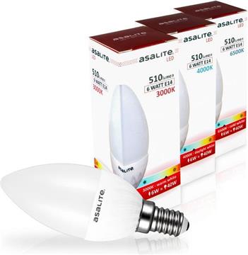 ASALITE LED bulb E14 6W 4000K 510lm