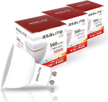 ASALITE LED bulb GU10 7W 3000K 560lm