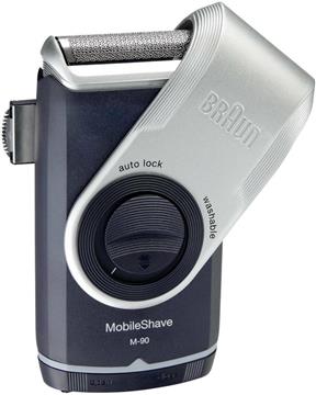 Braun MobileShave PocketGo M90 Blue, Silver