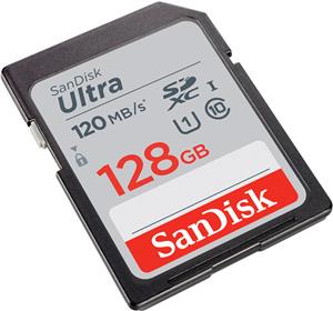 128GB SanDisk Ultra SDXC 120MB/s