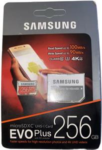 256GB Samsung EVO Plus MicroSDXC 130MB/s +Adapater