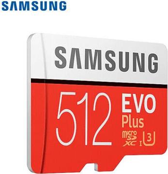 512GB Samsung EVO Plus MicroSDXC 130MB/s +Adapter