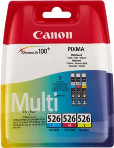 Canon CLI-526 Multipack - 3-pack - yellow, cyan, magenta - original - ink tank