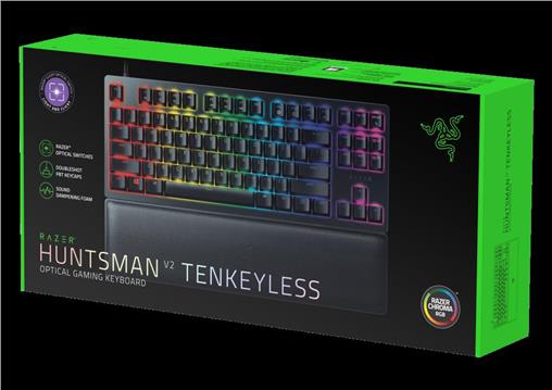 Tipkovnica RAZER Huntsman V2Tenkeyless, Purple Linear Optical Switch, RGB, US Layout, USB